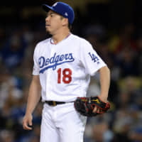 Dodgers pitcher Kenta Maeda