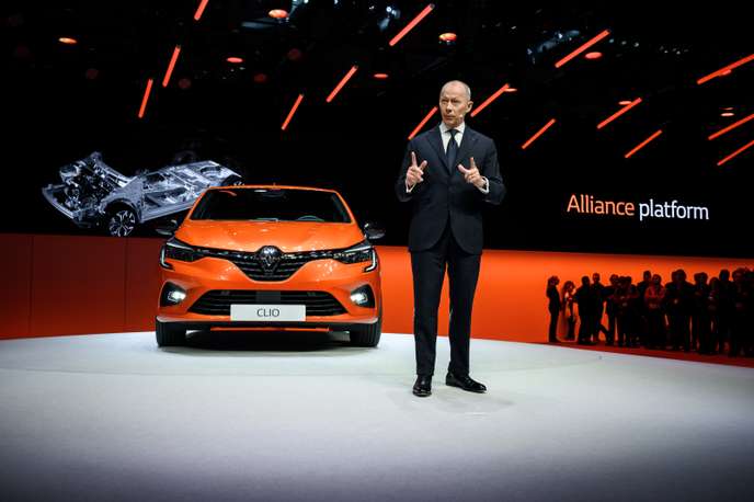 Thierry Bolloré, directeur général de Renault, le 5 mars 2019 au Salon de l’automobile de Genève.