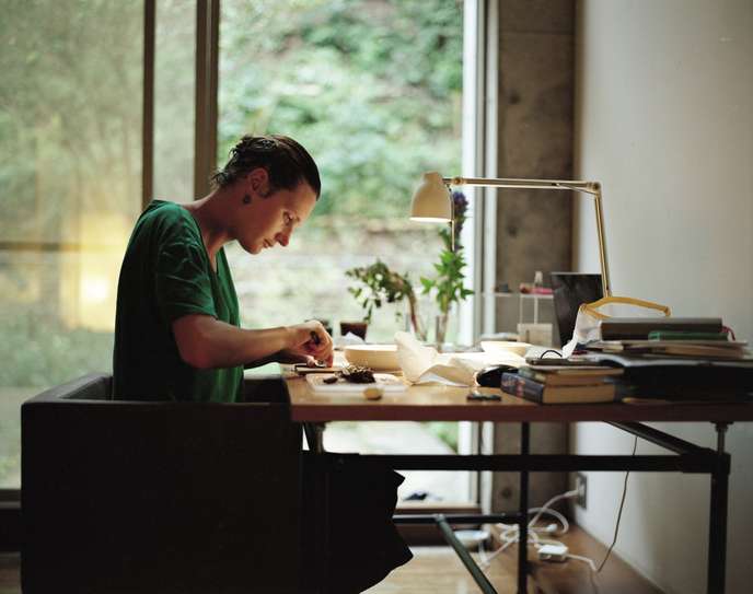 La designer culinaire Luz Moreno, dans son atelier de la Villa.