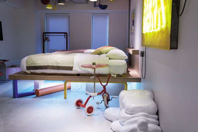 La chambre Wonder Park du BnA (« bed and art ») Akihabara.