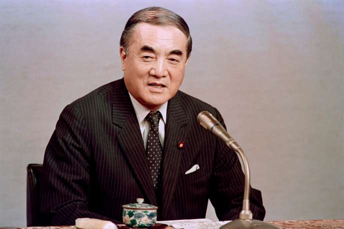 L’ex-premier ministre japonais  Yasuhiro Nakasone à Tokyo, en 1987.