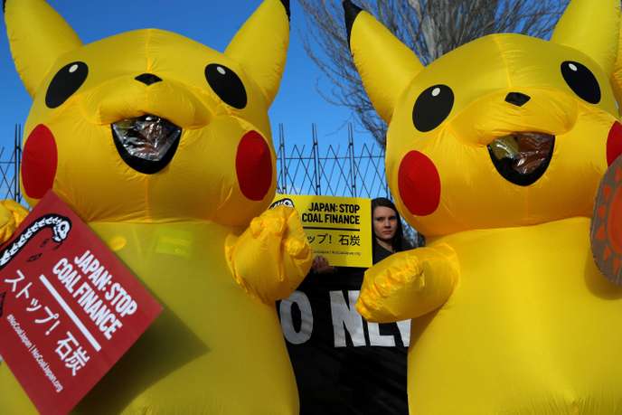 Des manifestants à la COP25 à Madrid demandent au Japon l’arrêt du financement de centrales à charbon, jeudi 5 décembre.