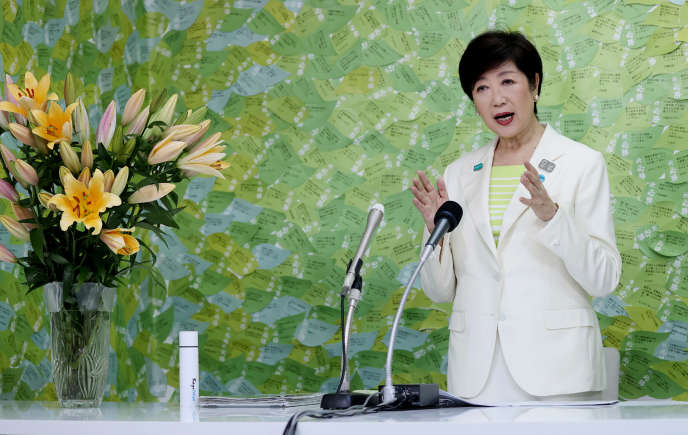 Yuriko Koike, le 5 juillet, à Tokyo.