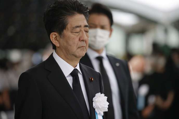 Le premier ministre japonais, Shinzo Abe, le 6 août à Hiroshima.
