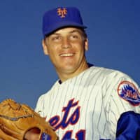 Mets pitcher Tom Seaver poses for a photo in March of 1968. The former Mets great died on Monday at age 75. | AP