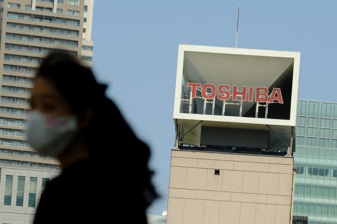 Siège de Toshiba, à Tokyo, le 7 avril 2021.