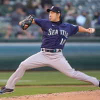 Seattle's Yusei Kikuchi pitches against the Athletics on Monday in Oakland. | USA TODAY / VIA REUTERS