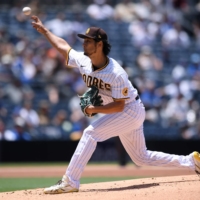 Padres starter Yu Darvish pitches against the Cubs in San Diego on Wednesday. | USA TODAY / VIA REUTERS