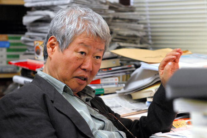 Takashi Tachibana, lors de l’interview accordée à l’« Asahi Shimbun », le 26 septembre 2007 à Tokyo, au Japon.