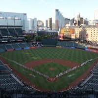 The Yankees and Orioles prepare to play in an empty Oriole Park on July 29, 2020. | USA TODAY / VIA REUTERS