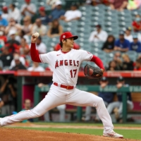 Los Angeles Angels starting pitcher Shohei Ohtani pitches against the Seattle Mariners in the first inning at Angel Stadium on Sep 26. | KIYOSHI MIO / USA TODAY / VIA REUTERS
