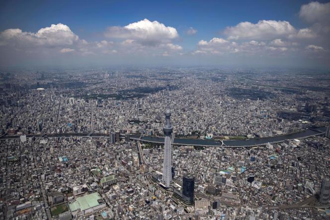 Vue aérienne de Tokyo, le 19 juillet 2021.
