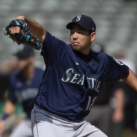 Starting pitcher Yusei Kikuchi has reportedly turned down a $13 million option with the Mariners in order to sign a three-year deal with the Blue Jays. | USA TODAY / VIA REUTERS