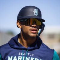 Seattle Mariners outfielder Julio Rodriguez during spring training workouts on March 17. | USA TODAY / VIA REUTERS