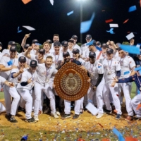 The Australian Baseball League, which runs from November to February, could welcome a team of mainly Japanese players for the 2023 season. | AUSTRALIAN BASEBALL LEAGUE / VIA KYODO