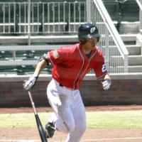 Shogo Akiyama signed with El Paso in May. | KYODO