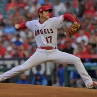 The Angel's Shohei Ohtani has 19 home runs as a batter and a 2.44 ERA in 14 starts on the mound this season. | USA TODAY / VIA REUTERS