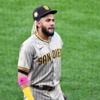 Fernando Tatis Jr., 23, hasn't played for the Padres this season after undergoing surgery on his broken left wrist in March. | USA TODAY / VIA REUTERS