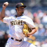 Yu Darvish pitches against the Rockies in San Diego on Tuesday. | USA TODAY / VIA REUTERS