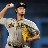 Yu Darvish is just the second Japanese pitcher after Hideo Nomo to earn at least 1,000 strikeouts each in MLB and NPB. | USA TODAY / VIA REUTERS