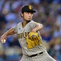 Yu Darvish is just the second player after Hideo Nomo to reach the milestone while striking out 1,000 both in Japan and the United States. | USA TODAY / VIA REUTERS
