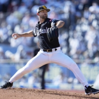 Nick Martinez pitched for the Hokkaido Nippon Ham Fighters and Fukuoka SoftBank Hawks in Japan before joining the San Diego Padres in 2022. | KYODO
