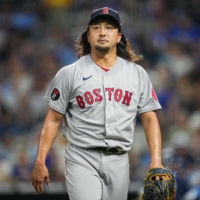 Hirokazu Sawamura joined the Red Sox in 2021 as a free agent after recovering his form with the Chiba Lotte Marines the previous year. | USA TODAY / VIA REUTERS