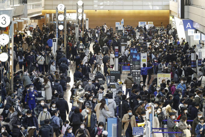 A l’aéroport Haneda à Tokyo, le 29 décembre 2022.