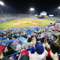 Jingu Stadium, located near the national stadium in Tokyo, is considered among Japan's most historic baseball venues. | KYODO 
