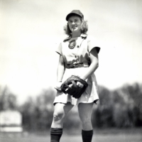 Faut stands on the mound in an undated picture. | LOUISE PETTUS ARCHIVES AND SPECIAL COLLECTIONS AT WINTHROP UNIVERSITY VIA / THE NEW YORK TIMES