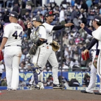 Sunday's win gave Orix a series split against the Marines at Chiba's Zozo Marine Stadium after Saturday's game was postponed due to rain. | KYODO