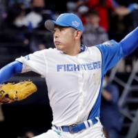 The Fighters' Takayuki Kato has only walked one batter in 23 innings this season. | KYODO