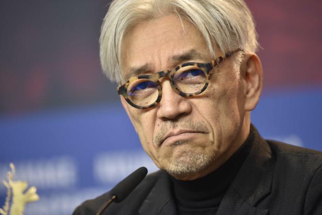 Ryuichi Sakamoto lors de la 68ᵉ Berlinale, le 15 février 2018, à Berlin.