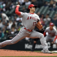 The Angels' Shohei Ohtani is scheduled to pitch against the Red Sox in Boston on Monday. | USA TODAY / VIA REUTERS