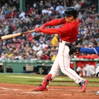 Masataka Yoshida's 2-for-4 effort for the Red Sox on Monday raised his season batting average to .286. | USA TODAY / VIA REUTERS