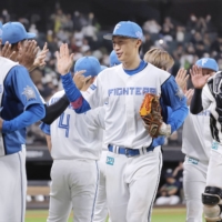 Katoh has four home runs in eight games in Japan. | KYODO
