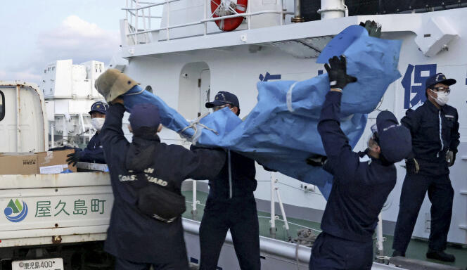 Des « débris » de l’aéronef américain ont été découverts en mer, lundi 4 décembre, au large du Japon. 